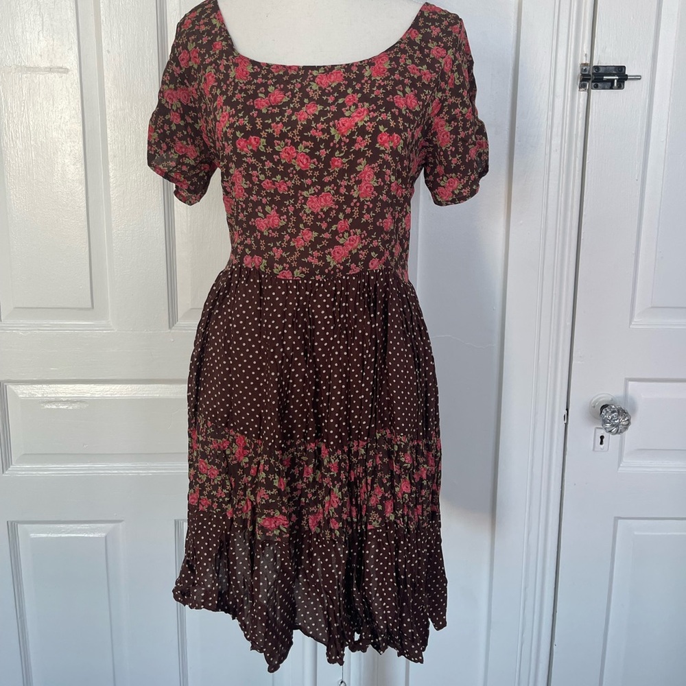 Vintage Alexander Brown Midi Dress